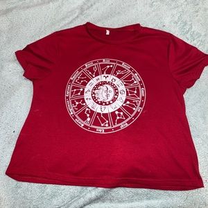Zodiac sign crop top